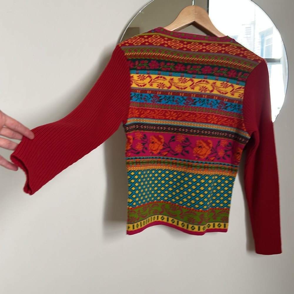 Vintage designer Kenzo Jeans knit sweater made in France Size L - Picture 9 of 16